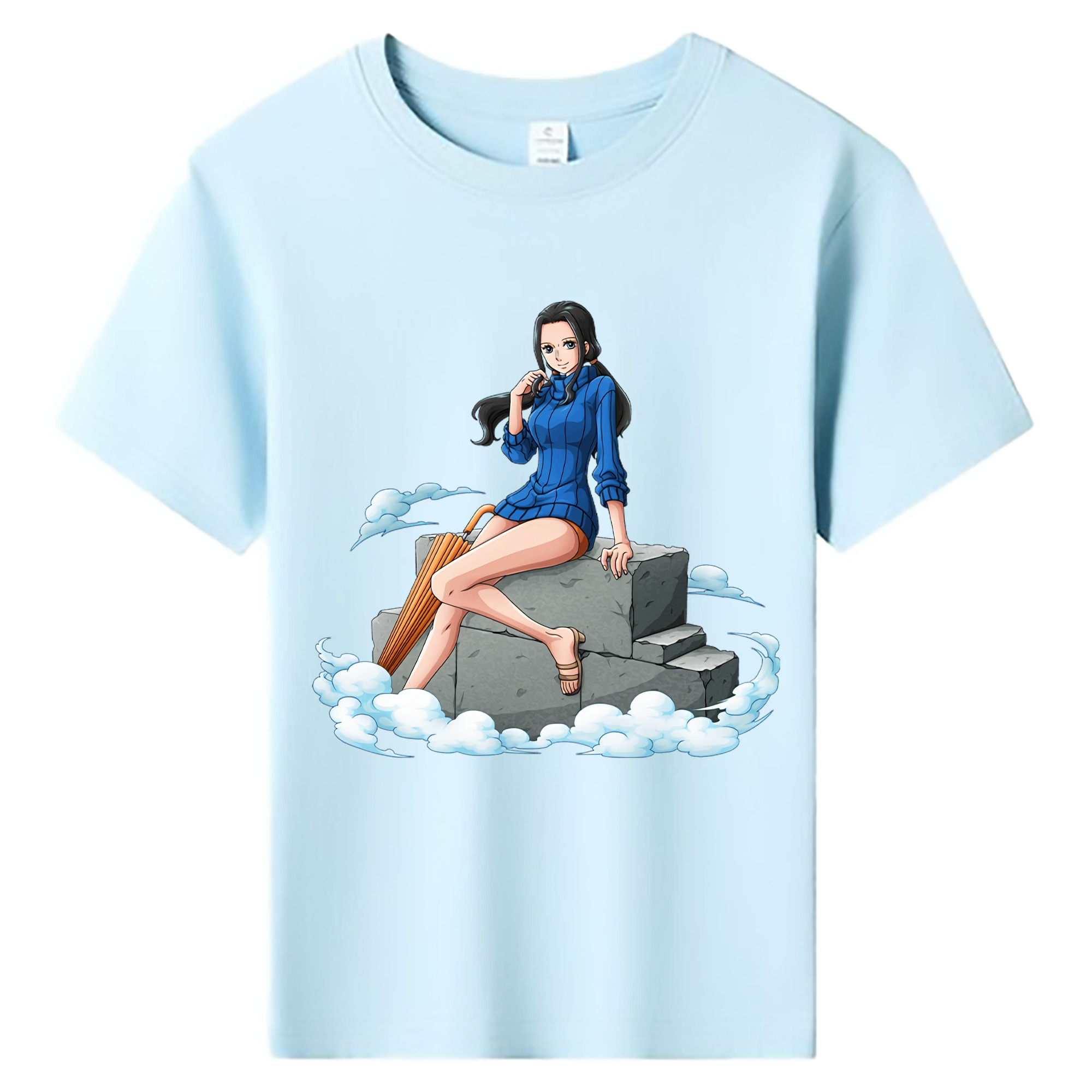 ワンピース ニコ・ロビン ONE PIECE Nico Robin 綿100％キッズTシャツ（フロントプリント）